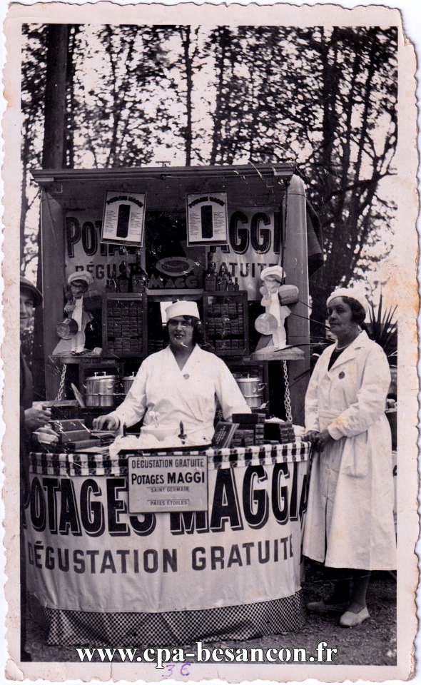 BESANÇON - Foire exposition - 1936 - Potages Maggi - Dégustation gratuite